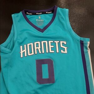 Fanatics Teal and Purple Hornets Basketball Jersey
